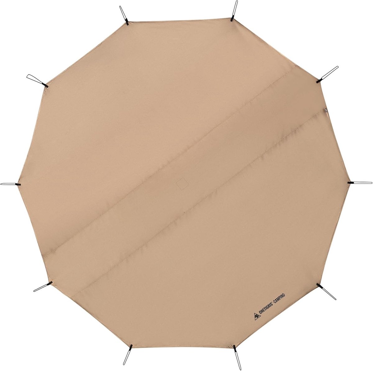 Thijox - Rock Fortress Tentzeil 360 cm, Waterdicht Grondzeil voor 6 Personen, Multifunctioneel voor Camping, Wandelen, Picknick, Stevige Bescherming
