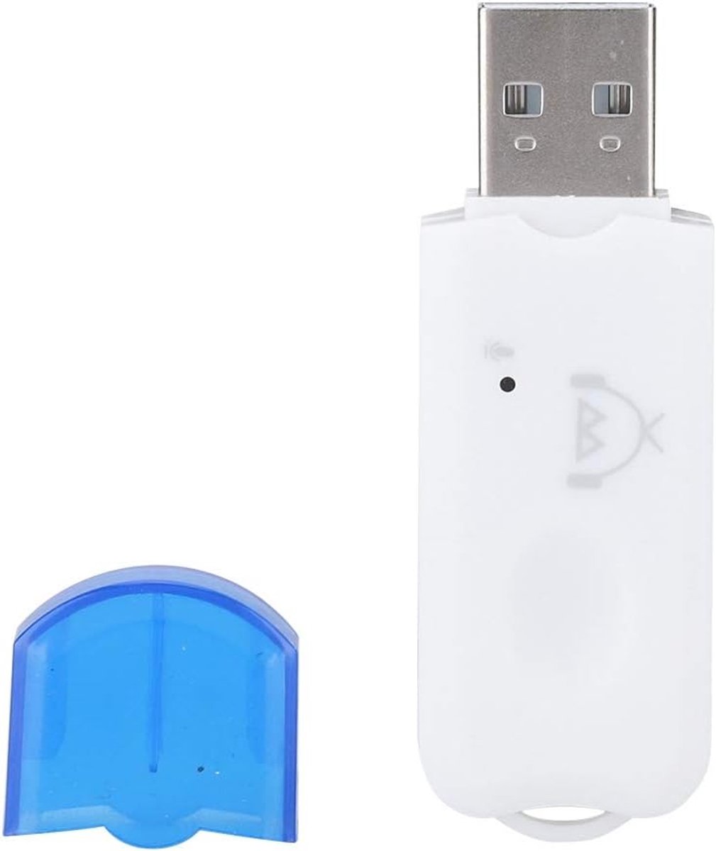 SnelShoppen - Mini USB Bluetooth Receiver Audio A2DP Muziek Draadloze Adapter voor Auto AUX Mobiele Telefoon - Compact & Gevoelig - Eenvoudige Verbind