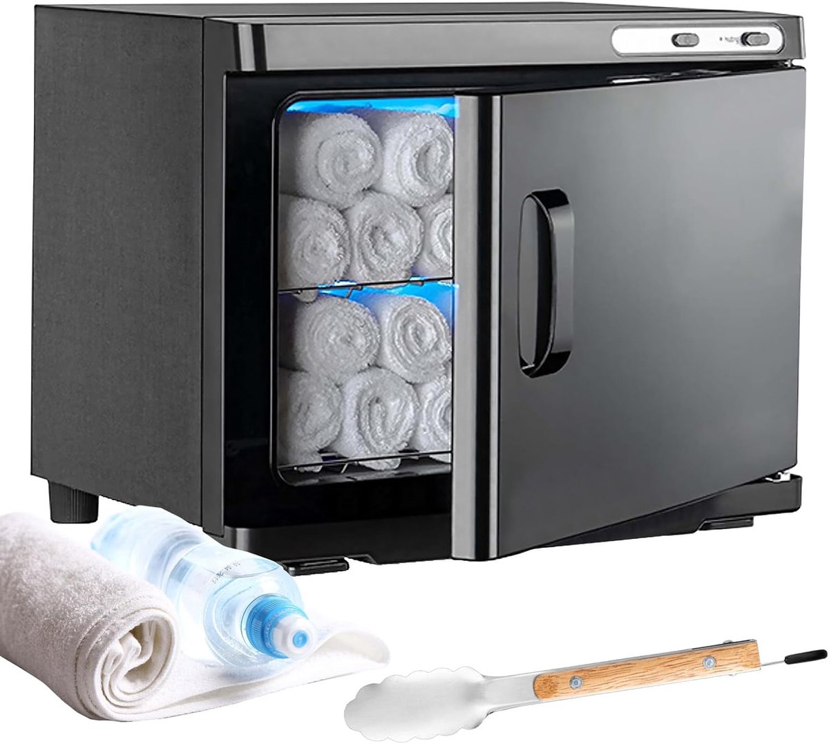 SnelShoppen - Towel Warmer 25L UV Towel Disinfectie Box, Warmt Towel Sterilisator, 360° Verwarming, Schoonmaak Cabinet voor Salon, Spa en Beauty