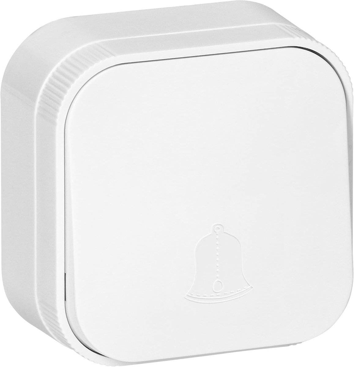 SnelShoppen - Bell Button voor Ring Deurbellen - Klassiek Ontwerp Opbouw 230V 10A Voor Binnengebruik (IP20) - Wit Deurbelsysteem