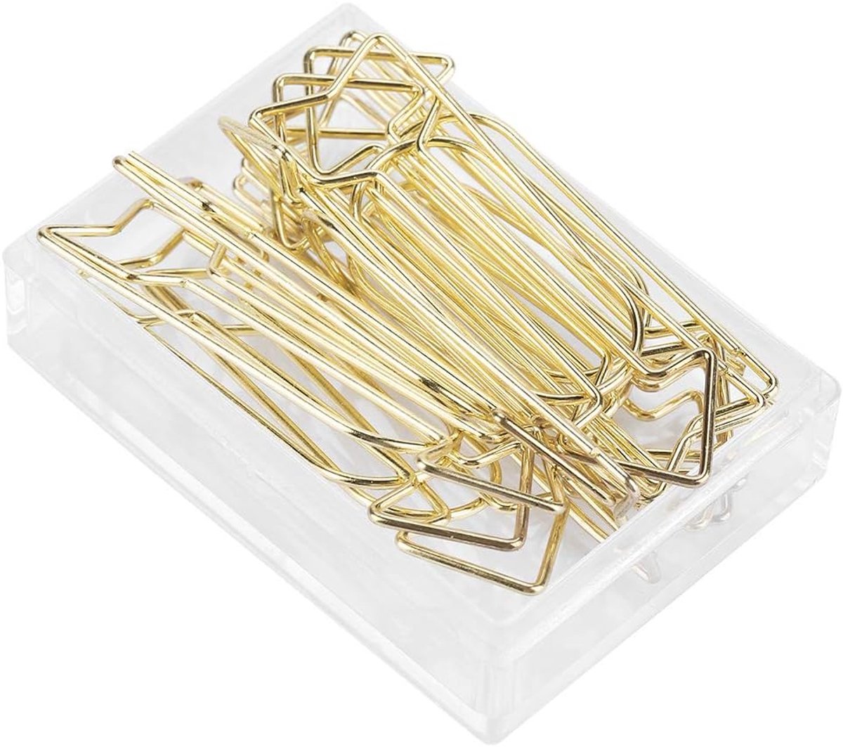 SnelShoppen - 12 Pcs Grote Pijlvormige Paperclips - Metalen Boekmarks voor Kantoor, School, Documenten - Schitterend en Corrosiebestendig