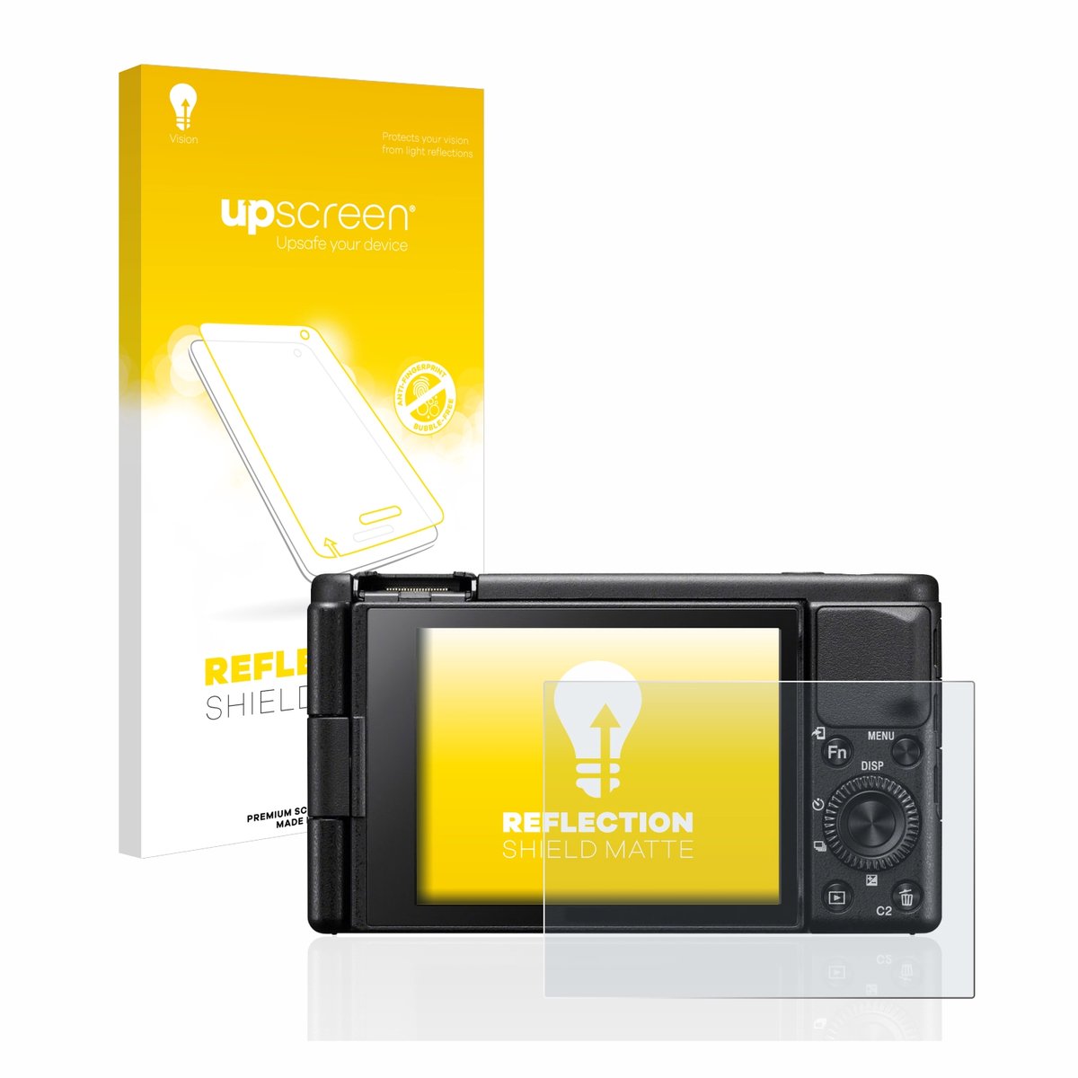 upscreen - Screenprotector voor Sony ZV-1 / ZV-1A - Folie Beschermfolie anti glare matte