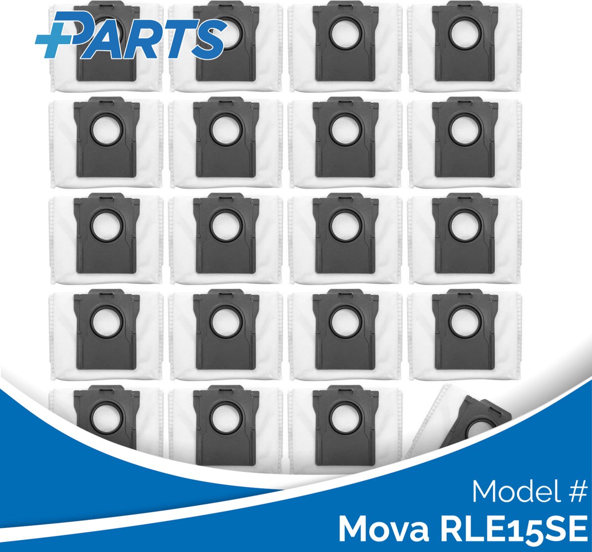 Mova RLE15SE Stofzakken (20 Stuks, Plus.Parts® alternatief voor RDB8)