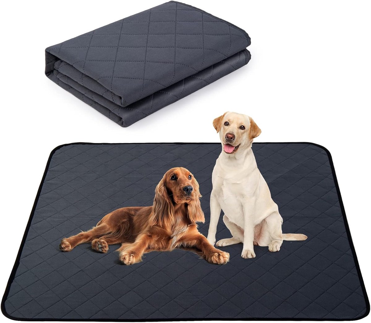 SnelShoppen - Grote Afwasbare Puppy Training Pads 150x150cm - Herbruikbare Honden Plasmatjes - Super Absorberend Incontinentiemateriaal voor Huisdiere