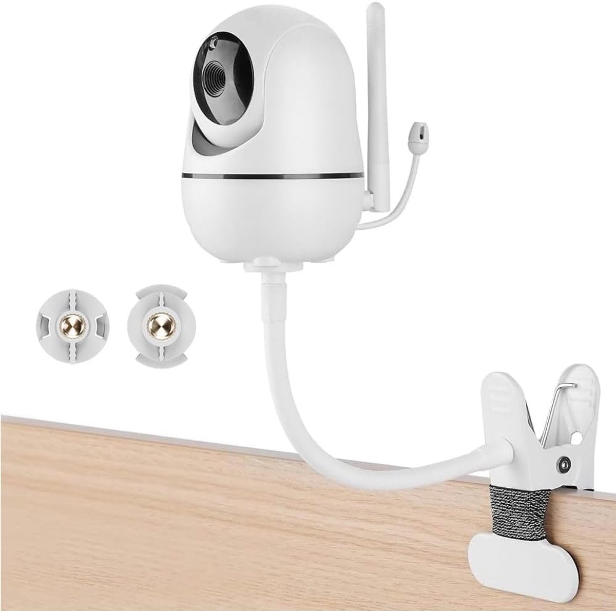 SnelShoppen - Flexibele Babymonitor Houder voor ANMEATE SM935E/SM650, Compatibel met HelloBaby HB65/HB650, Cliphouder, Gereedschapsloos, Ideaal voor T