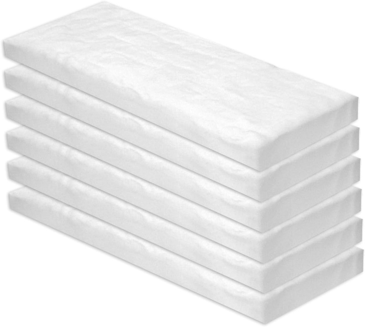 SnelShoppen - 6 Stuks Keramische Wol voor Bio-Ethanol, 300 x 100 x 13 mm, Haardspons, Brandwatten en Keramische Spons voor Ethanol Open Haard, Kachel