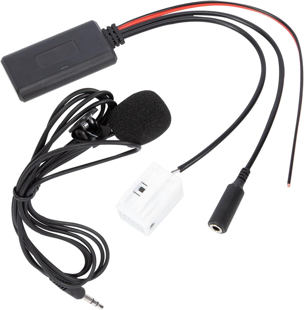 SnelShoppen - Bluetooth Adapter Module voor Auto Radio RD4 met Stereo Microfoon - Compatibel met 207 307 407 308 607 807 1007 C2 C3 C4 C5 C6 C8 - Eenv