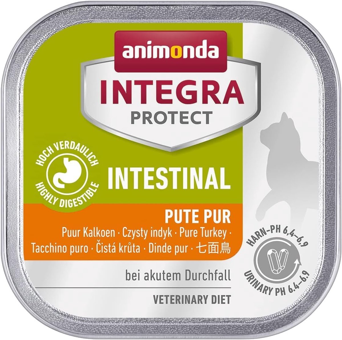 Thijox – Diëtetisch Kattenvoer Nat – Integra Protect Intestinal – Kalkoen – 16 x 100g – Ideaal bij Maag-Darmproblemen – Hoogwaardige Kwaliteit
