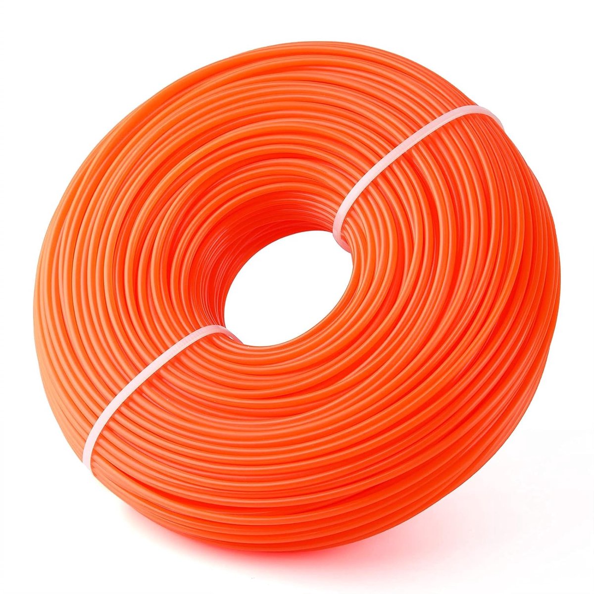 SnelShoppen - Maaidraad Trimmerdraad 2,4 mm x 96 m Oranje - Geschikt voor Grasmaaiers en Bosmaaiers - Ronde Draad met Glad Oppervlak
