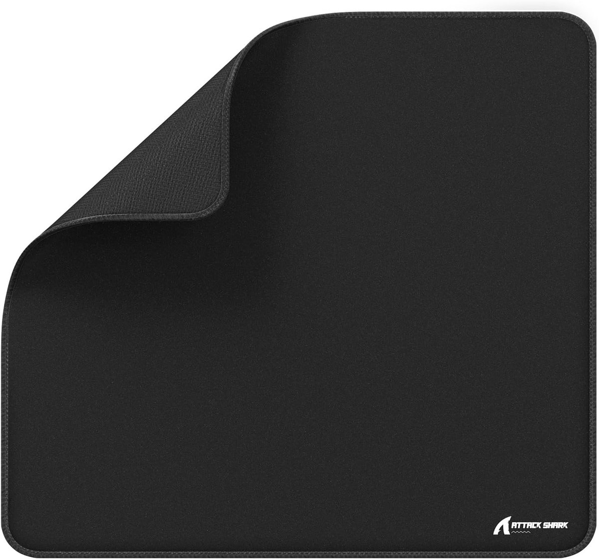 SnelShoppen - Grote Gaming Muismat 450x400mm - Antislip Basis - Waterbestendige Coating - Fijn Zandachtige Textuur - Micro-Knit Randen - Zwart voor eS