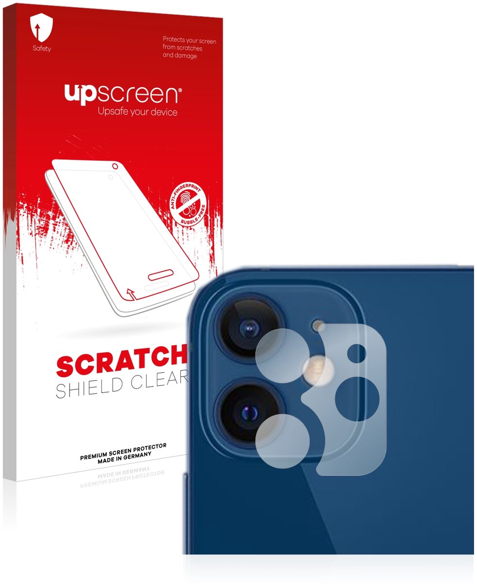 upscreen - Screenprotector voor Apple iPhone 12 (ALLEEN Camera Lens) - Folie Beschermfolie transparant