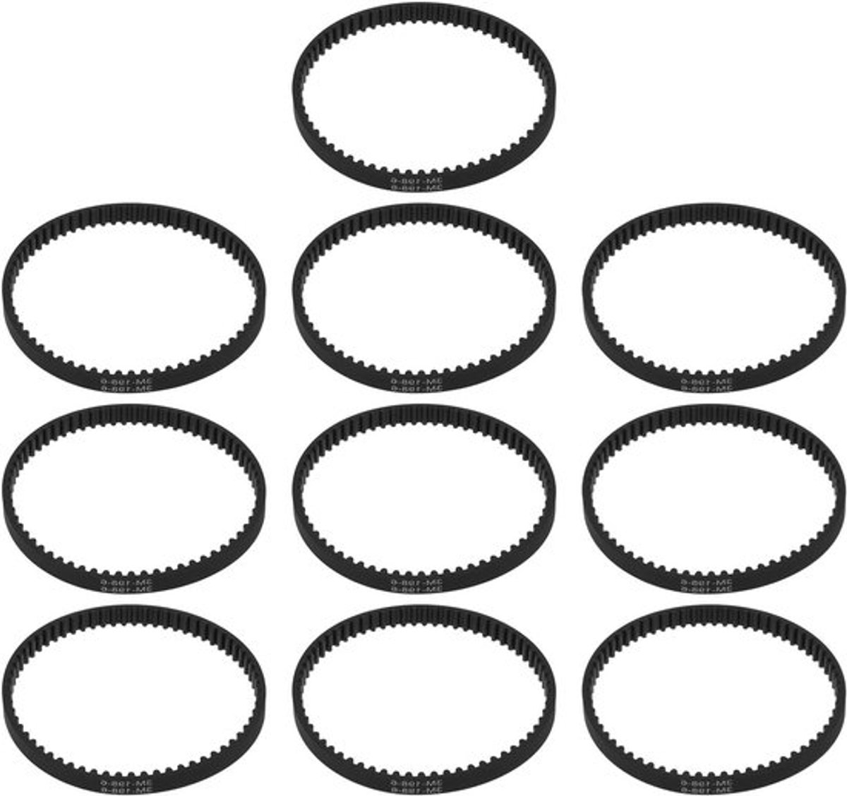 - Aandrijfriem - Krachtgereedschap - Draagbaar - Naaimachines - 3D-printers - 10-delige Handige Set - Zwart - Compatibel met diverse modellen