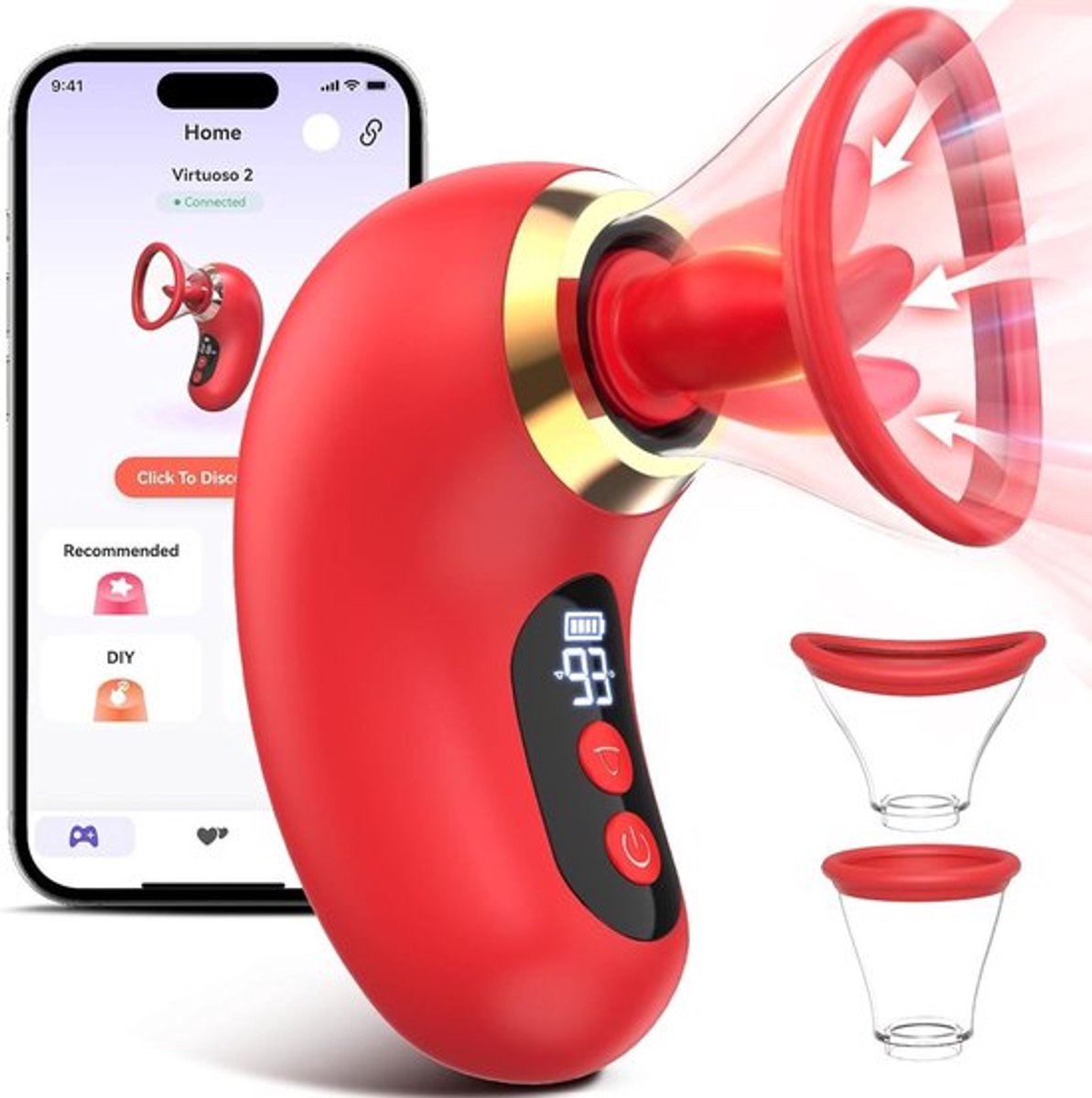 G-Spot-Dildo-Zuig-Vibrator-Oraal-Clitoris-Likken-Tong-Speelgoed-Voor-Seks-Vrouwen-Tepel