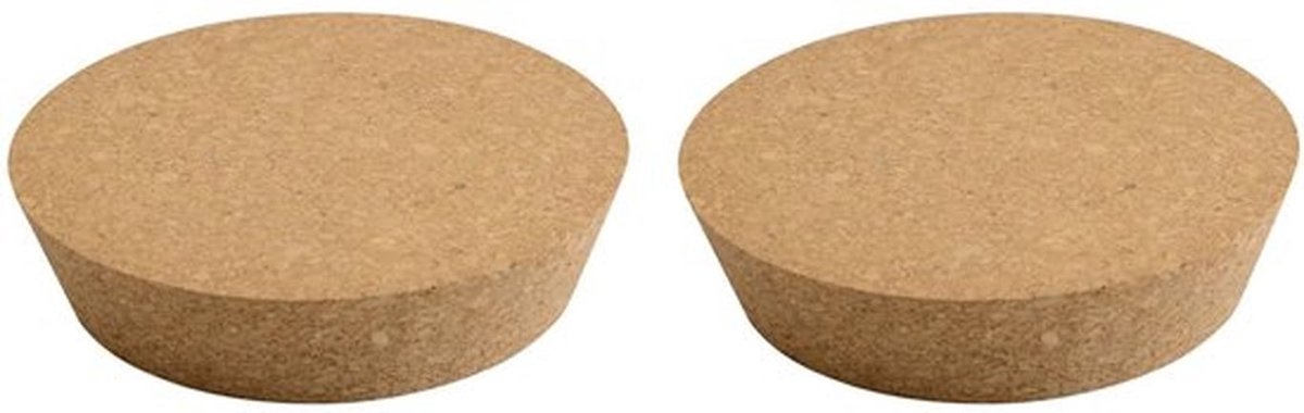 2 stuks Tapered Kurken Stoppen, Kurken Stoppen, Vervangende Kurken voor Wijnflessen en Glazen Flessen, 130x110x30mm