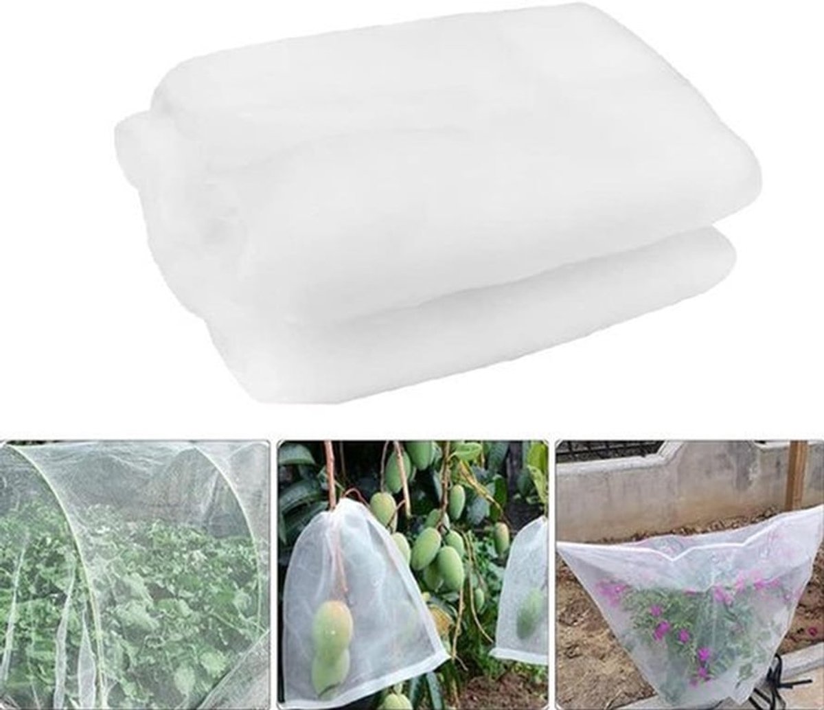 Fijnmazig gaas barrière voor insectenbescherming van planten, groenten, fruit, bloemen en broeikas