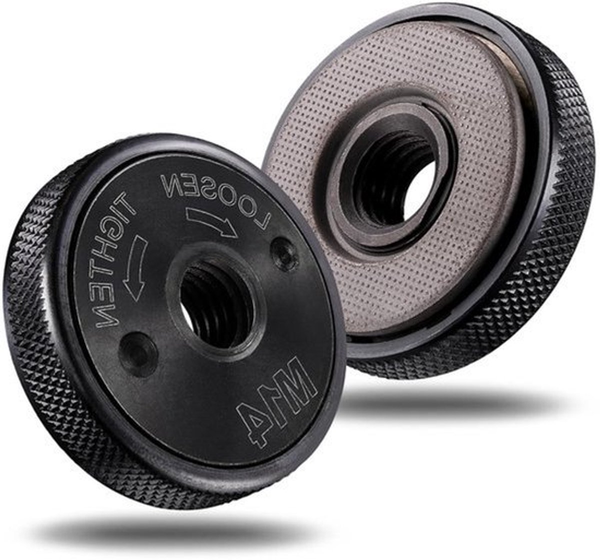 2 Stks Haakse Slijper Quick Release Moer M14 - Stevige Koolstofstaal - Nauwkeurige Draad - Universele M14 Quick Release Moer voor Milwaukee