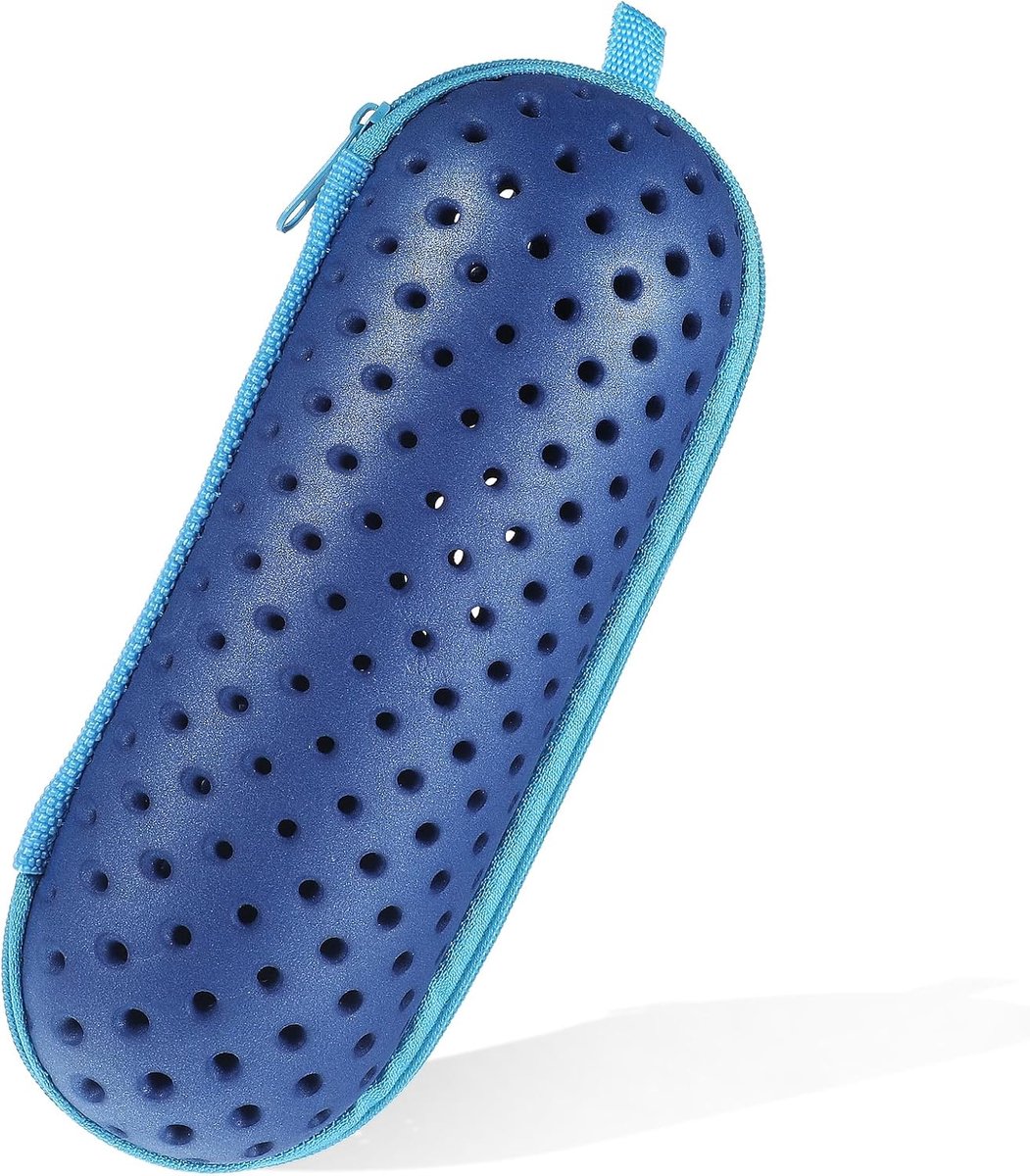 Thijox - Zwembrillenkoker met Ritssluiting, Hardcase EVA Brillenkoker voor Zwembrillen, Zonnebrillen en Accessoires, Multifunctioneel Etui voor Strand