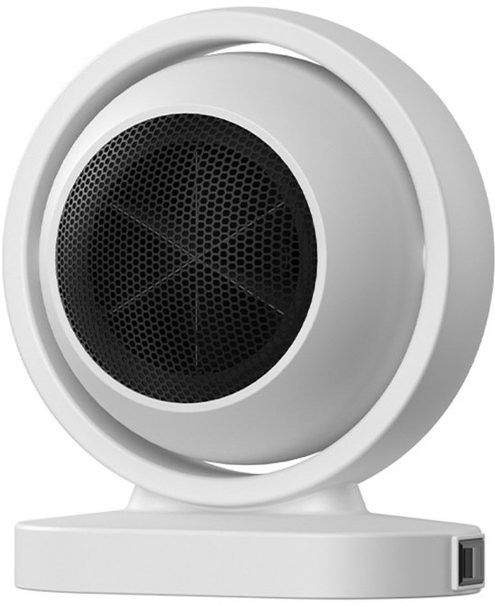 Tafelverwarming - Verwarmingsventilator - Circulatieverwarmingsventilator - 380W - Oververhittingsbeveiliging - Kleine staande ventilator - Wit - Geschikt voor thuis en op kantoor