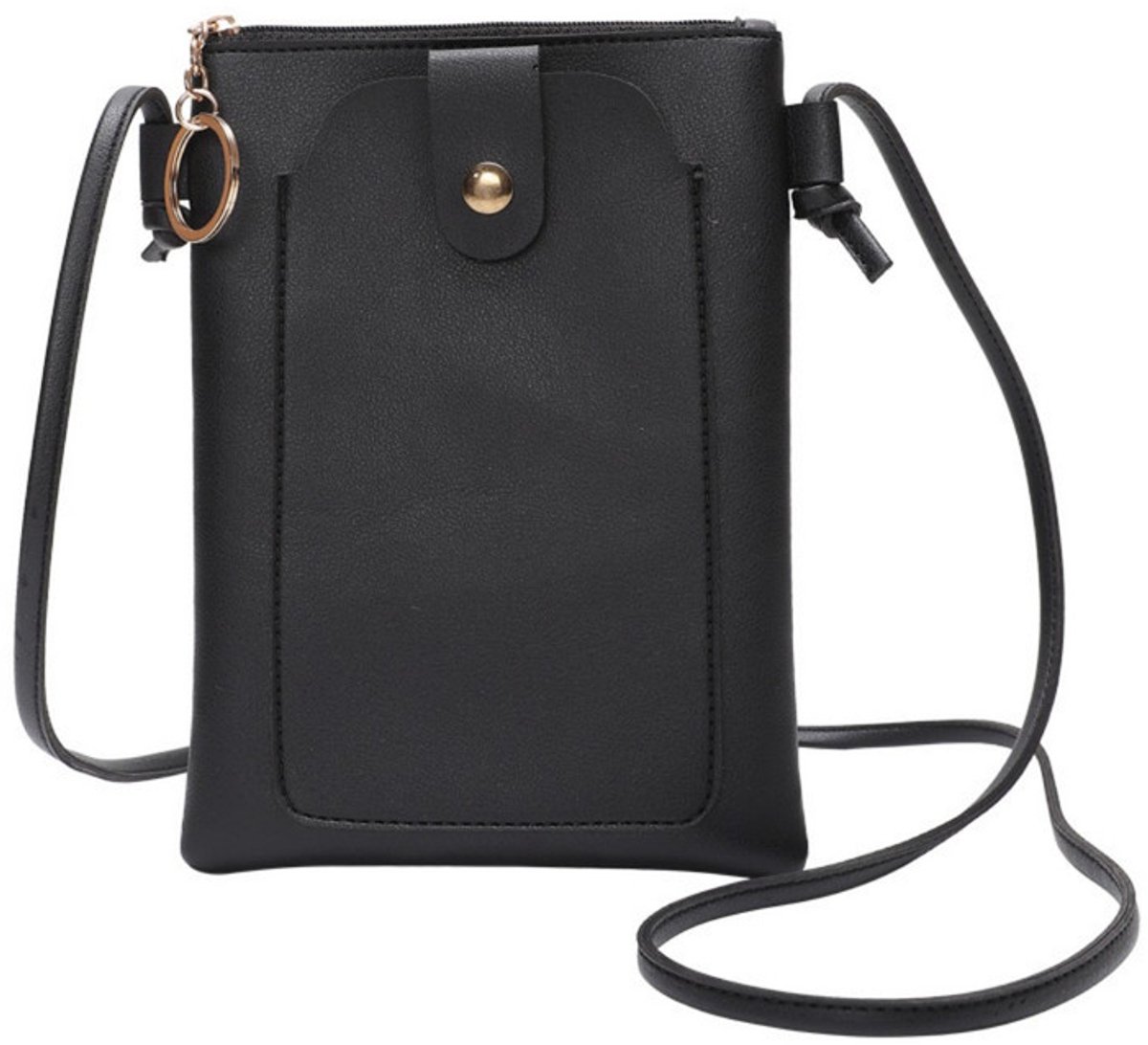 Schoudertasje voor Dames van PU-leer, Kleine Telefoontas voor Winkelen en Wandelingen
