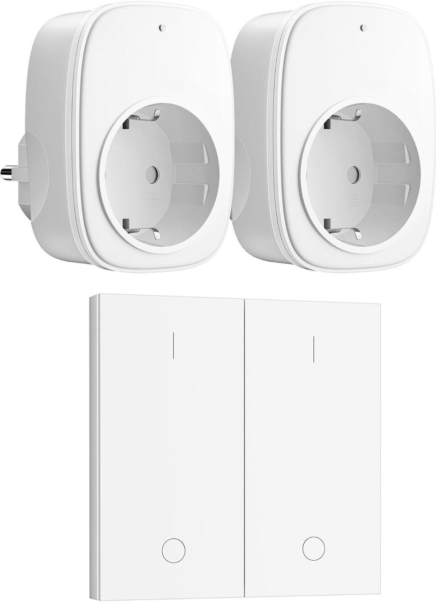 Draadloze stopcontacten - Afstandsbediening stekkers - Apparaten bedienen - Geen wifi nodig - 30 meter bereik - Wit