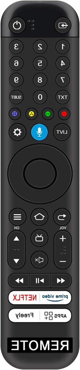 Vervang Afstandsbediening - Universele Controller - TV Bediening - Met Stembediening - 15 cm - Zwart