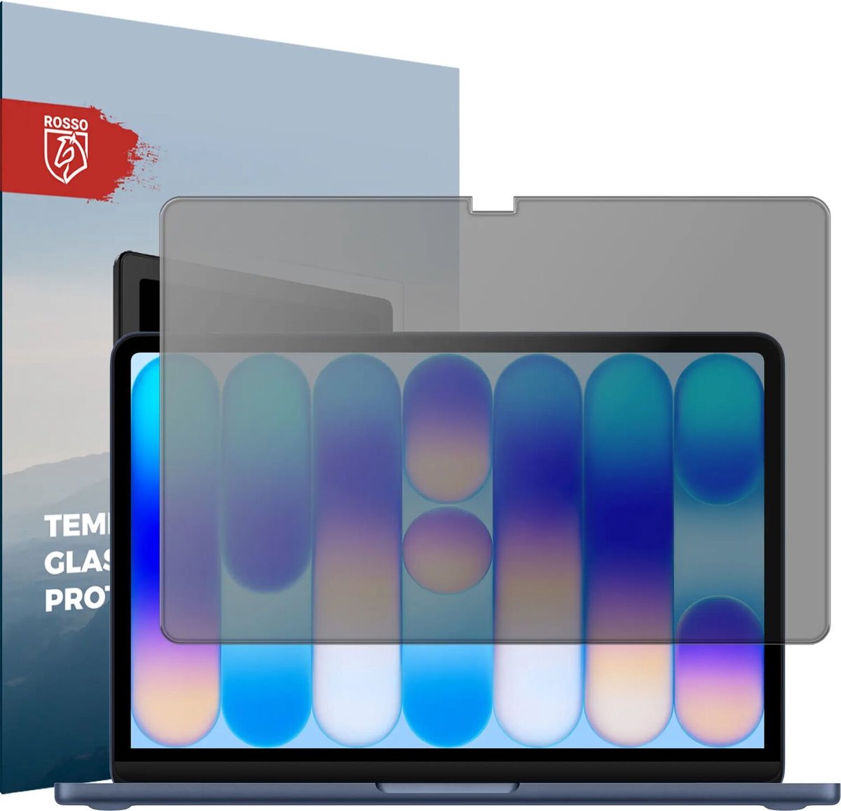 Rosso Privacy Screen Protector Geschikt voor MacBook Neo 13 (2026) A3404 - 9H Gehard Glas - Case Friendly Tempered Glass - Eenvoudige Installatie