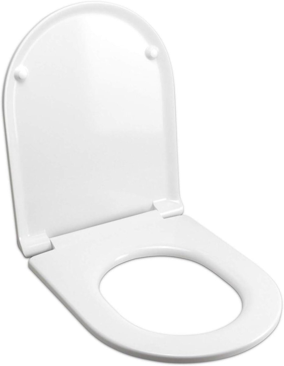 Toiletzitting - WC Deksel - Badkamer Vernieuwen - Soft Close Sluiting - Universeel - Wit