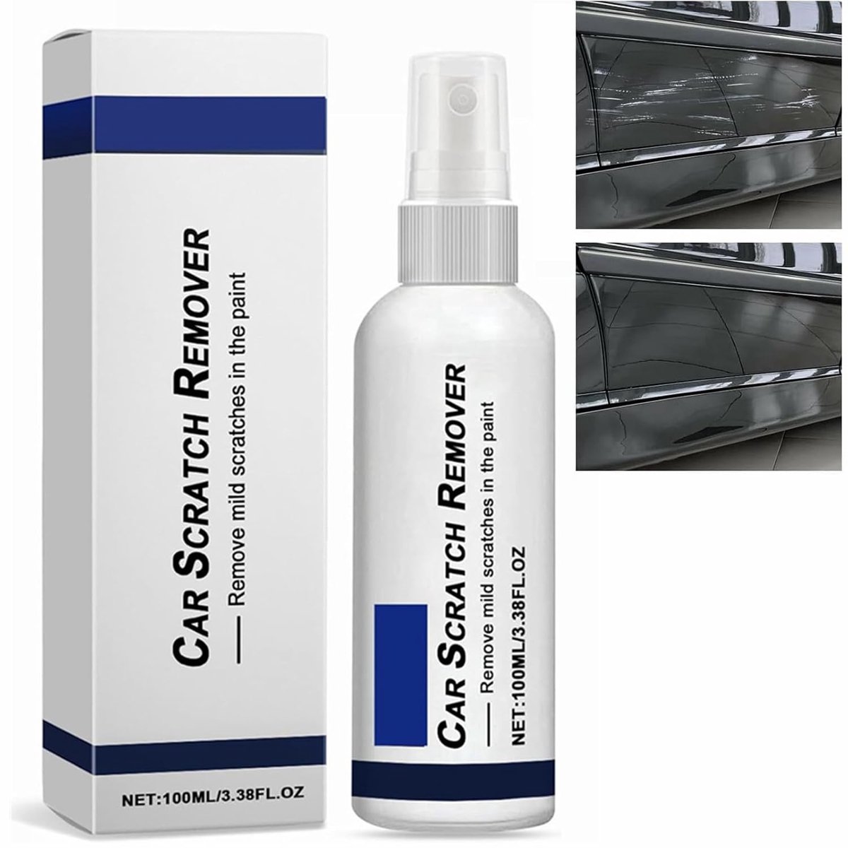 Thijox - Krasverwijderaar Auto, Diepe Krassen Verwijderen, Reparatiespray voor Autolak, Autos Krasverwijderingsspray, 100ml, Gemakkelijk in Gebruik vo