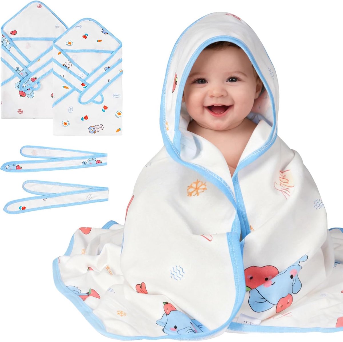 SnelShoppen - Baby Swaddle Bags - 2 Stuks - 0-3 Maanden - Pure Katoenen Deken - Ademend en Vochtabsorberend - Zacht Slapen voor Jongens en Meisjes