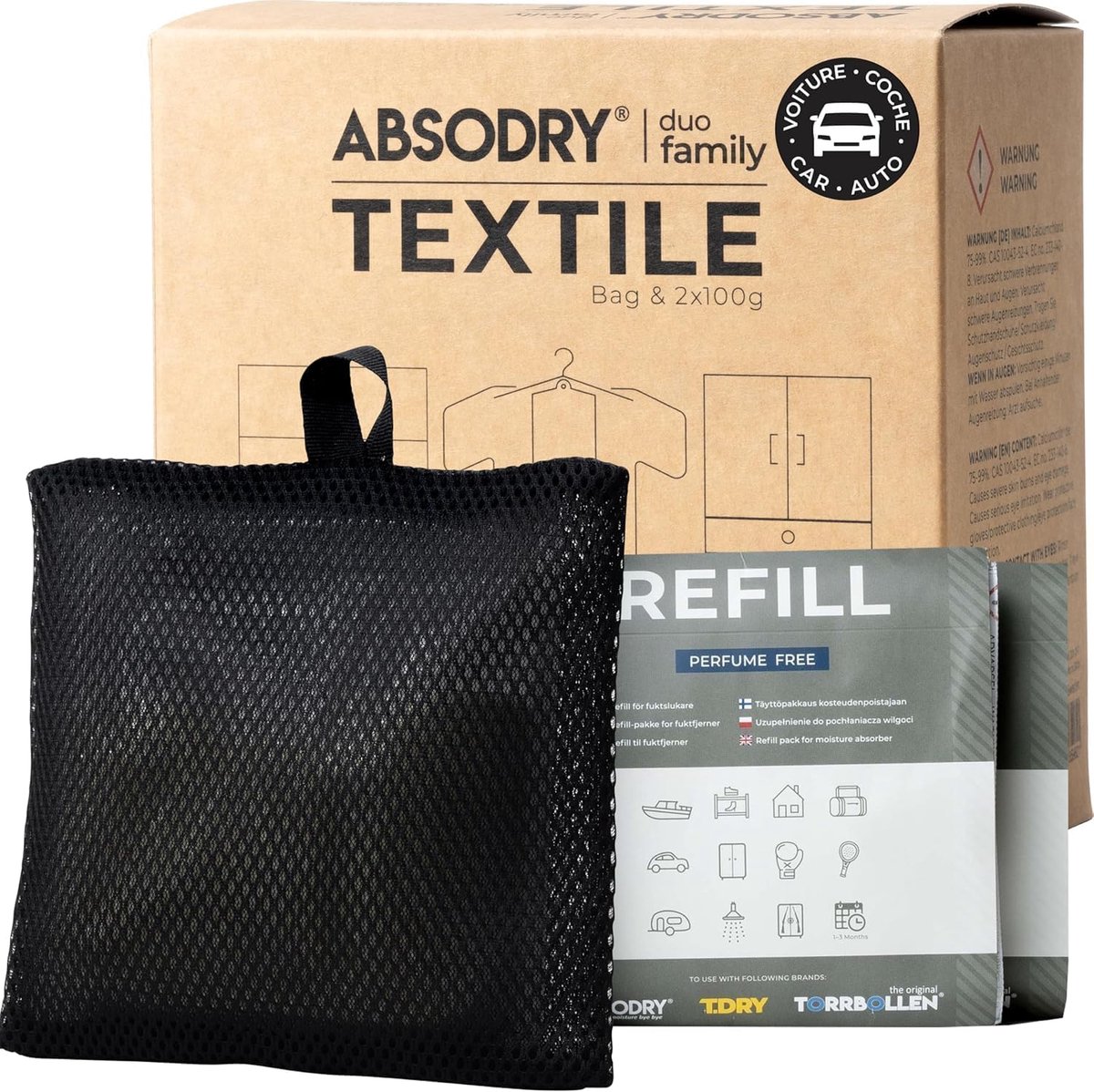 SnelShoppen - Dehumidifier Refill Pack 8 x 600g - Voorkom Schimmel & Geuren - Vochtabsorber Granules voor Huiskamer, Keuken, Kelder, Camping