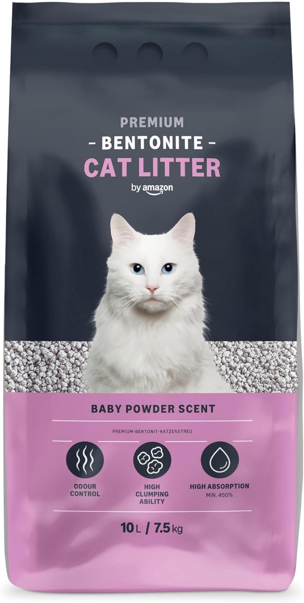 SnelShoppen - Premium Bentoniet Kattenbakvulling met Talkpoeder, 10 L/7.5 kg, Absorberend, Geurwerend, Niet Plakkerig