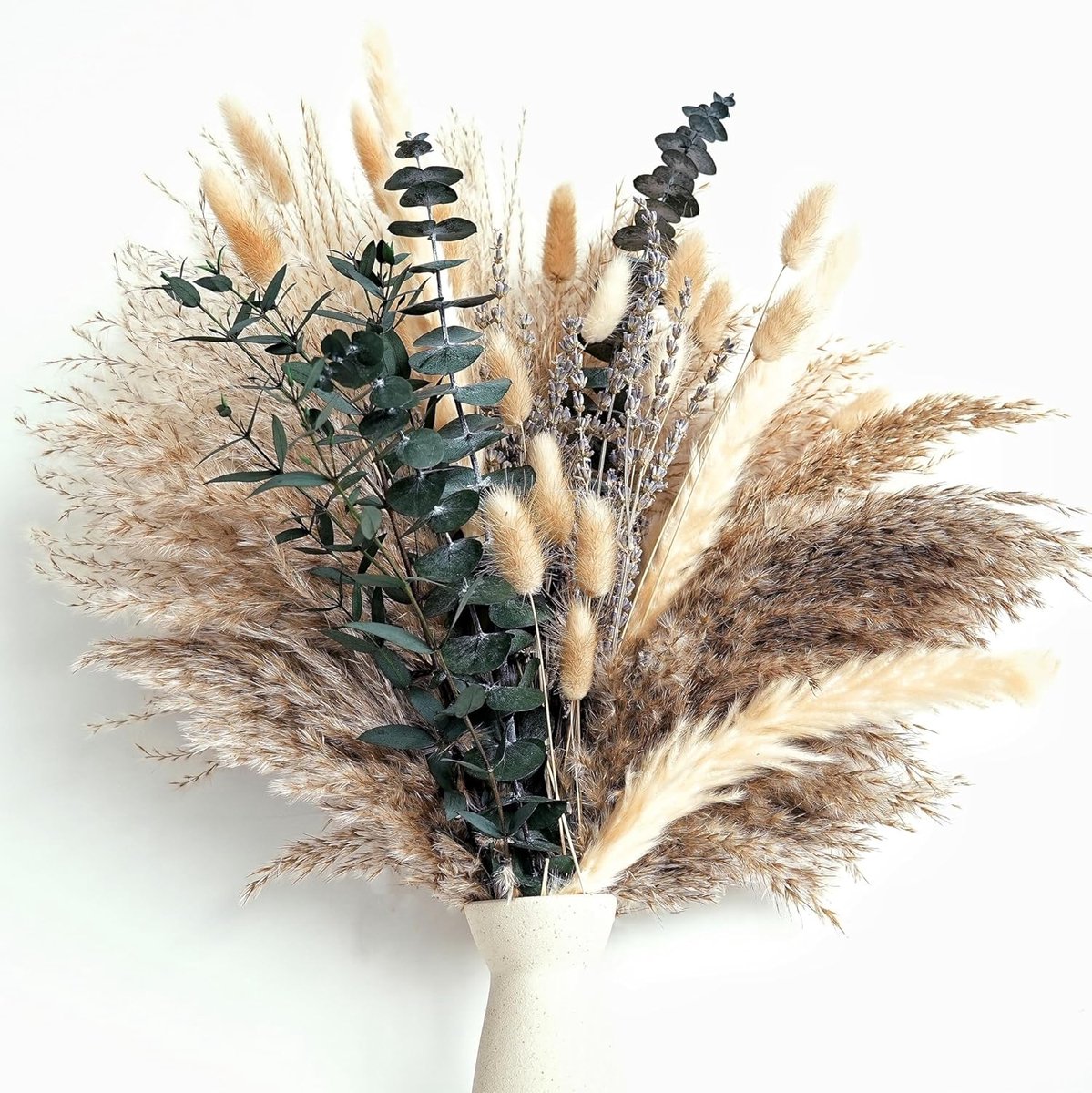 SnelShoppen - Pampas Grass Decoratie - Tafeldecoratie & Gedroogde Bloemen Groene Pampasgras Klein voor Woonkamer, Kunstbloemen & Zomer Huisdecoratie B