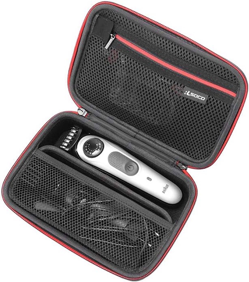SnelShoppen - Beschermcase voor Tondeuse & Baardtrimmer - Harde Koffer - Ideaal voor Braun All-in-One AIO7540/AIO5540 & BT5520 Series - Draagbaar en D