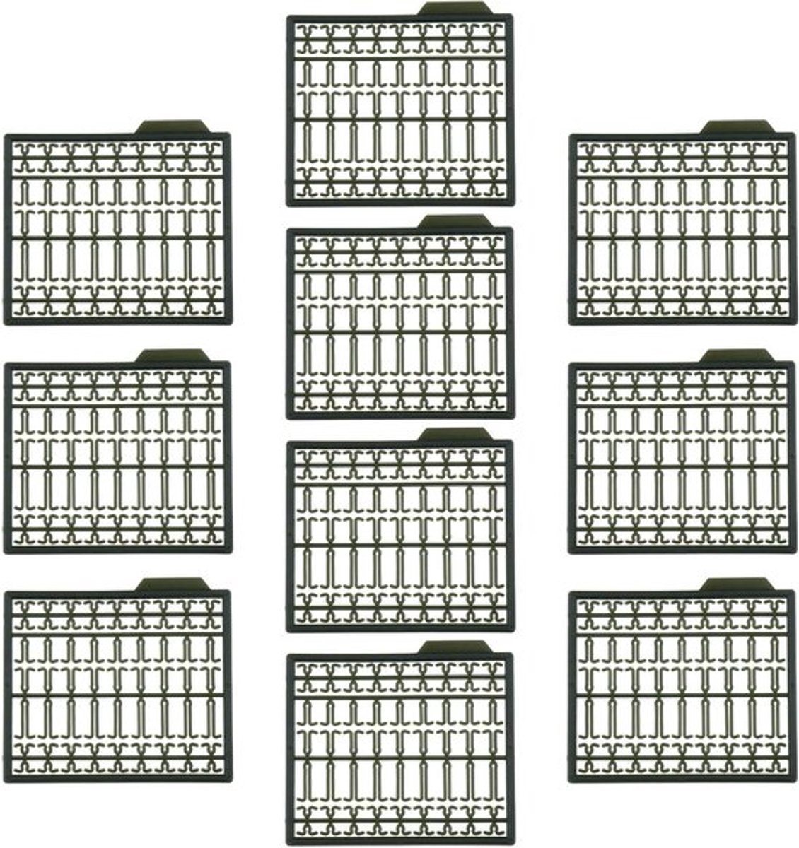 Haar Rig-Verlenging - Boilie Aas - Stopper - Barbeel - Karper - Visgerei - Accessoires - Vissen - Groen Gras - 10 Stuks - Geschikt voor Cursus Karper Grof
