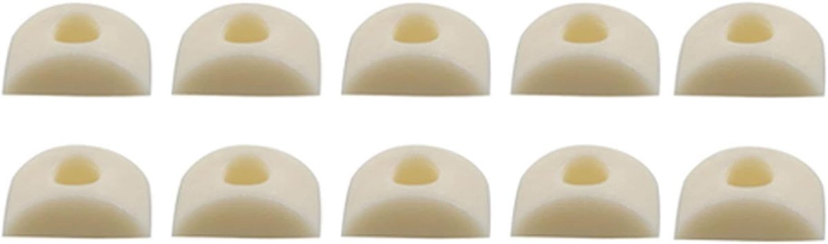 10 Stuks Half Moon M6 Nylon Meubelverbinding Moeren en Ruimtes voor Bed, Kast, Stoel en Kledingkast