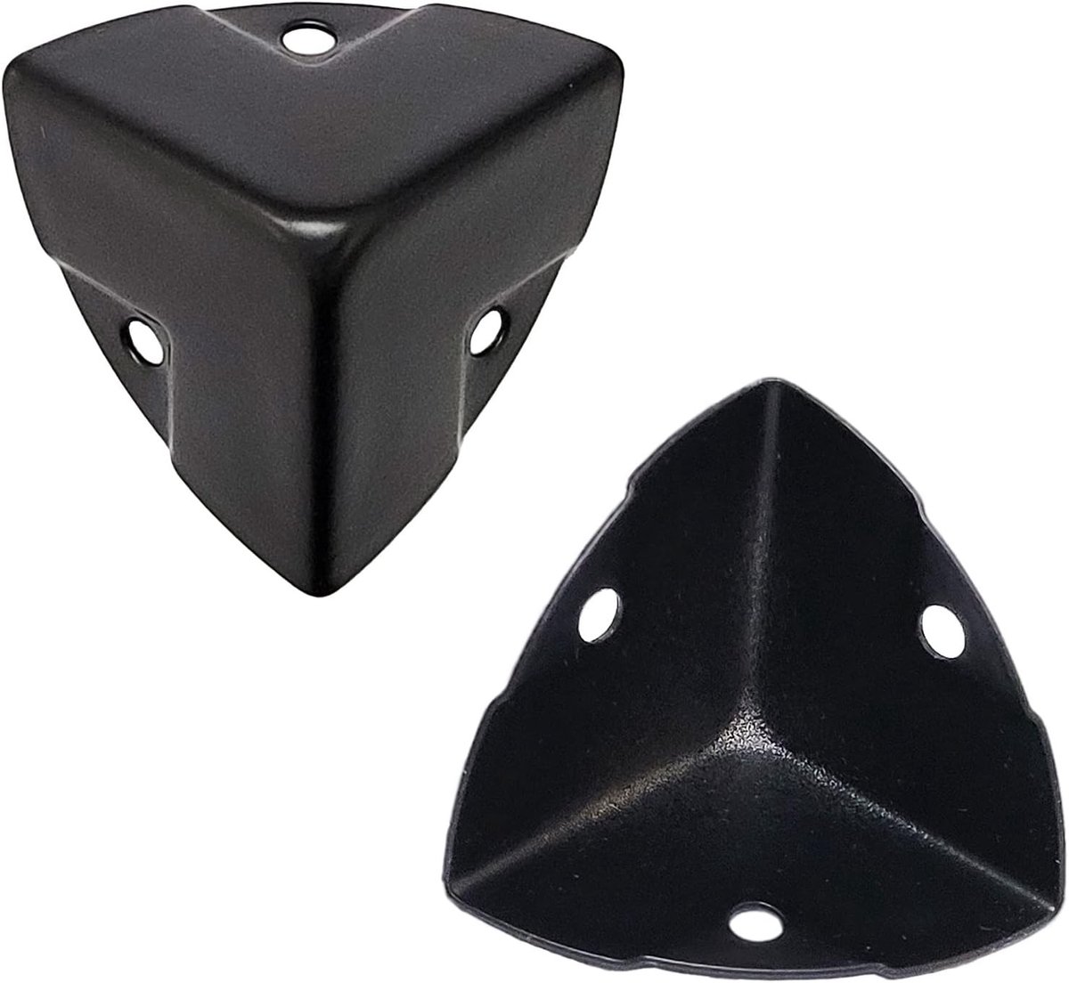 20 Stuks Hoekbeschermers voor Hoeken - Decoratieve Bescherming voor Houten Koffers en Dozen - Zwart, 27mm Breed