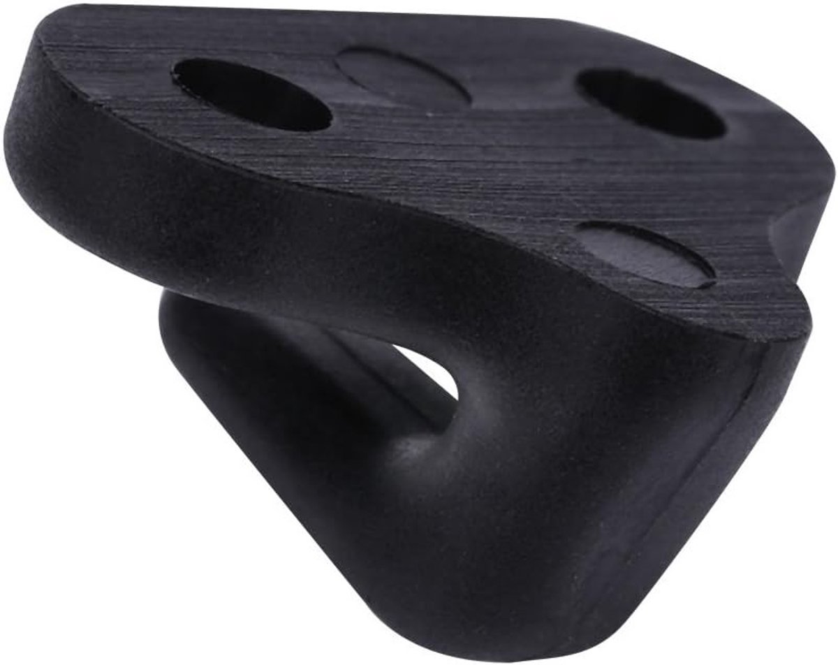 Lashing Hooks voor Kayak en Canoe, 8 Stuks J Vormige Nylon Bungee Haken met Schroeven voor Varen en Paddle Board, Zwart