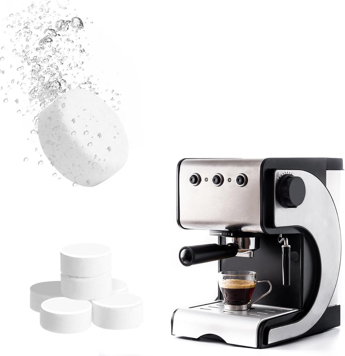 Reinigingstabletten voor koffiemachines - 50 x 2g, effectieve ontkalkings- en onderhoudstabletten voor alle koffiezetapparaten