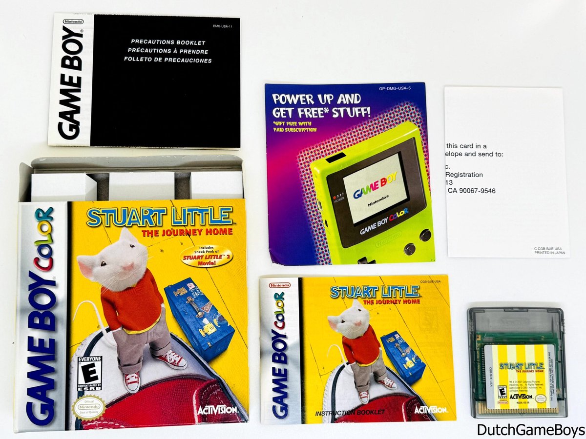 Gameboy Color - Stuart Little - The Journey Home + Reg. Card - USA