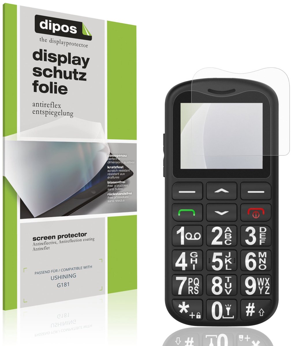 dipos – 4x Matte Beschermfolie geschikt voor USHINING G181 | Krasbestendige & antireflecterende Screenprotector Ultra-Thin
