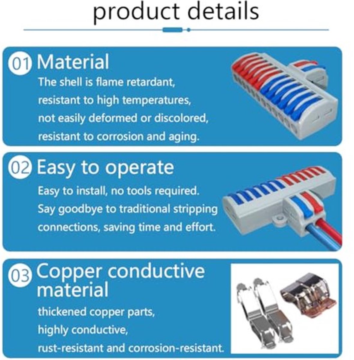 Connectoren met hendel, 7-delige draadsplitterconnector, klemmenblok met hendel, 2 in 12 uit snelkoppeling met hendel, snelkoppelklem voor circuitmontage