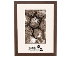 Houten Fotolijst Heritage Bruin Eik - 30x45 - Helderglas - 20 mm breed profiel - Goodlife Picture Frames