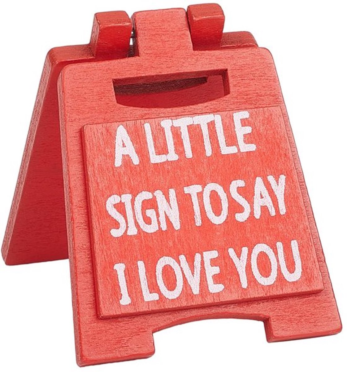 Valentijnsdag Geschenken - A Little Sign To Say I Love You - Decor voor Tafel met Kaart en Envelop