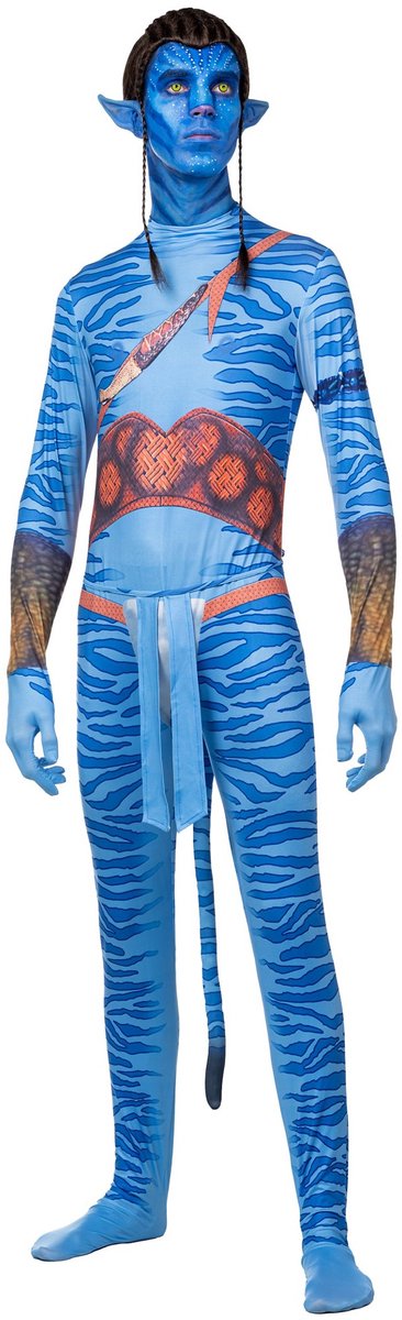 Blauw stammenkrijer kostuum voor mannen