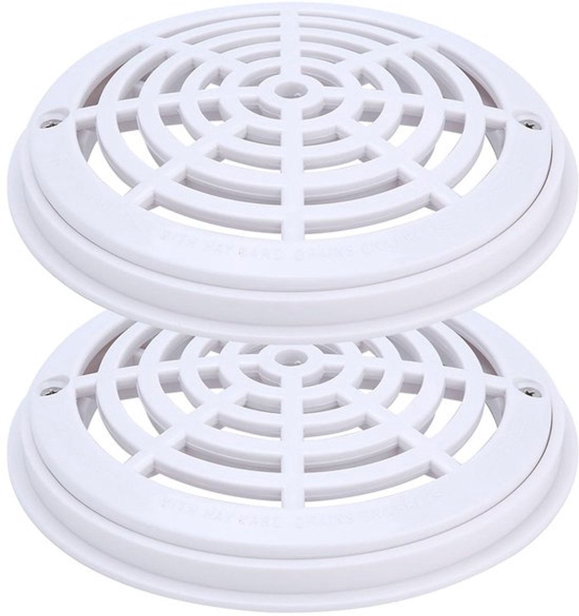 Afvoerdeksel 8 Inch - Ronde Bodem Hoofd - Geschikt voor Massage Zwembad (2 Stuks)