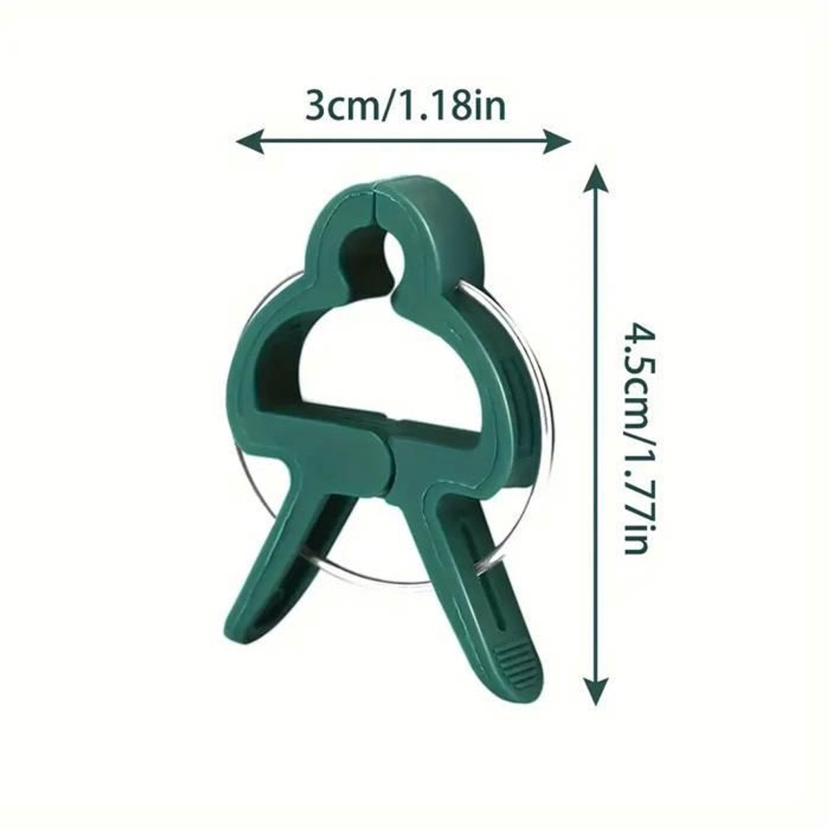 LISM-100 Duurzame plastic tuinbinders - Groene hendelringen voor klimplanten, ideaal voor het verzorgen van stengels en takken.