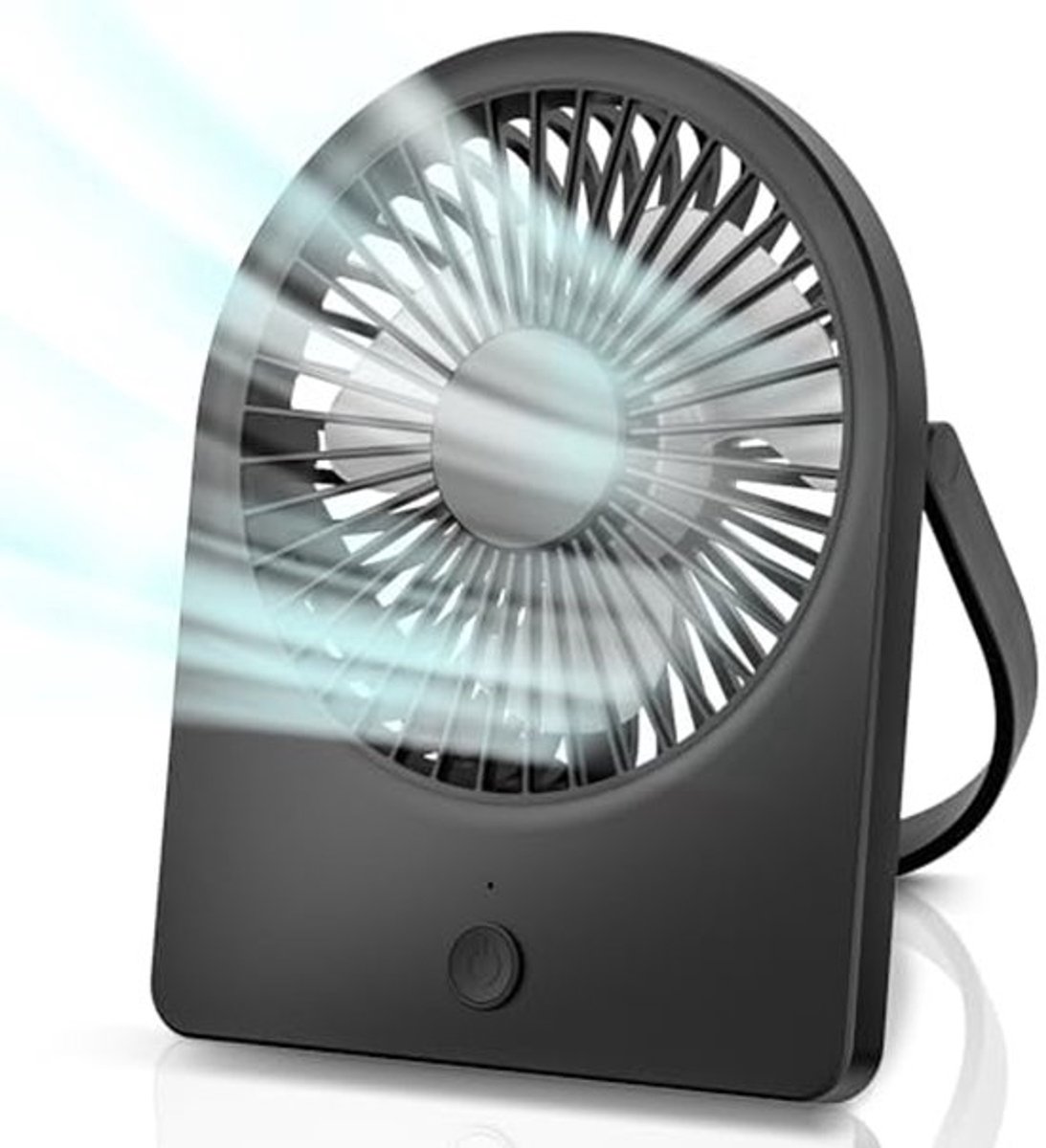 Draagbare USB-bureauventilator met 3 snelheden - Opvouwbare persoonlijke ventilator voor thuis en kantoor