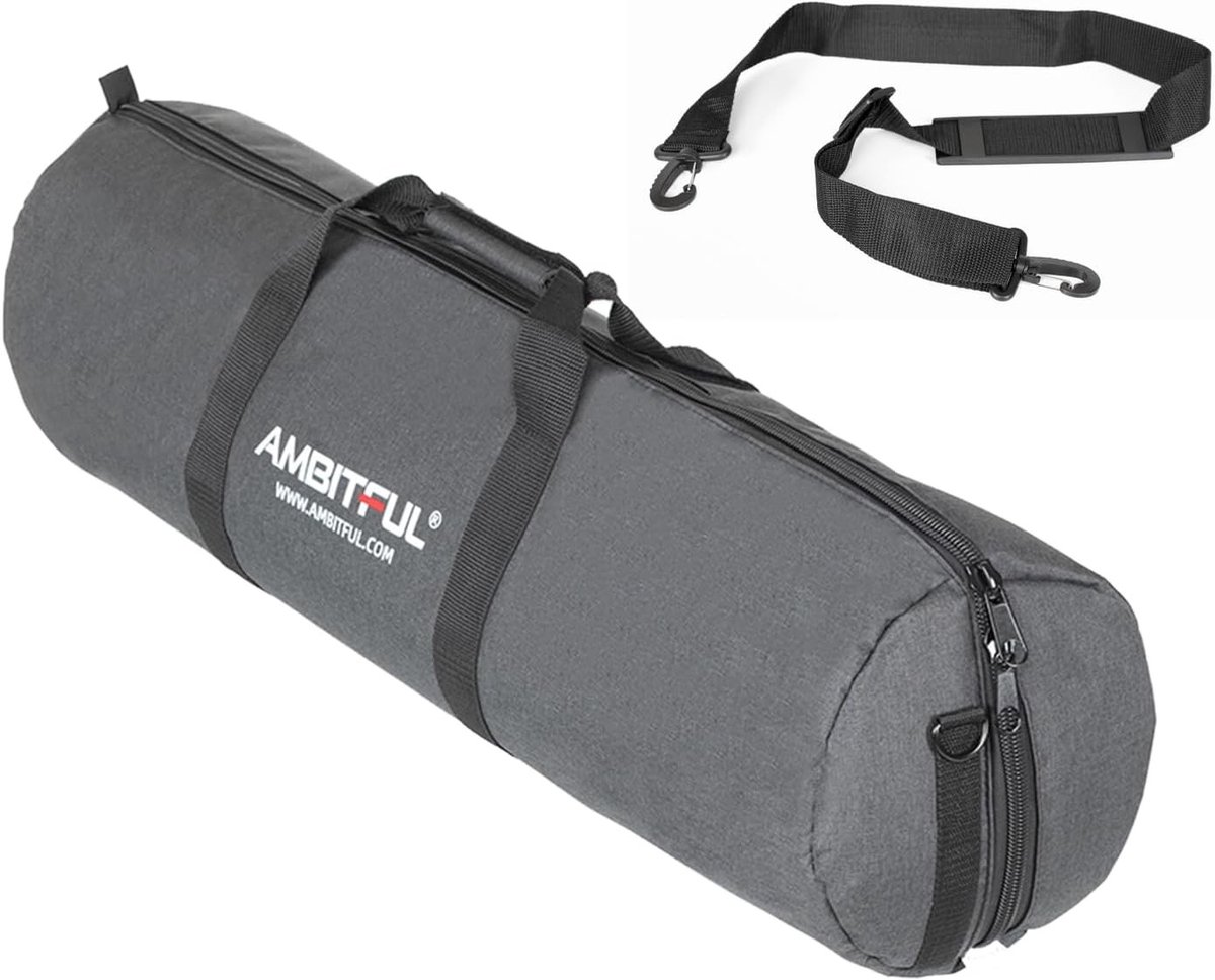 Draagtas voor Verbreed Statief met Ruimte voor Lichtstands, Boomstands en Umbrella's - Ideaal voor Fotografie Accessoires, Grijs
