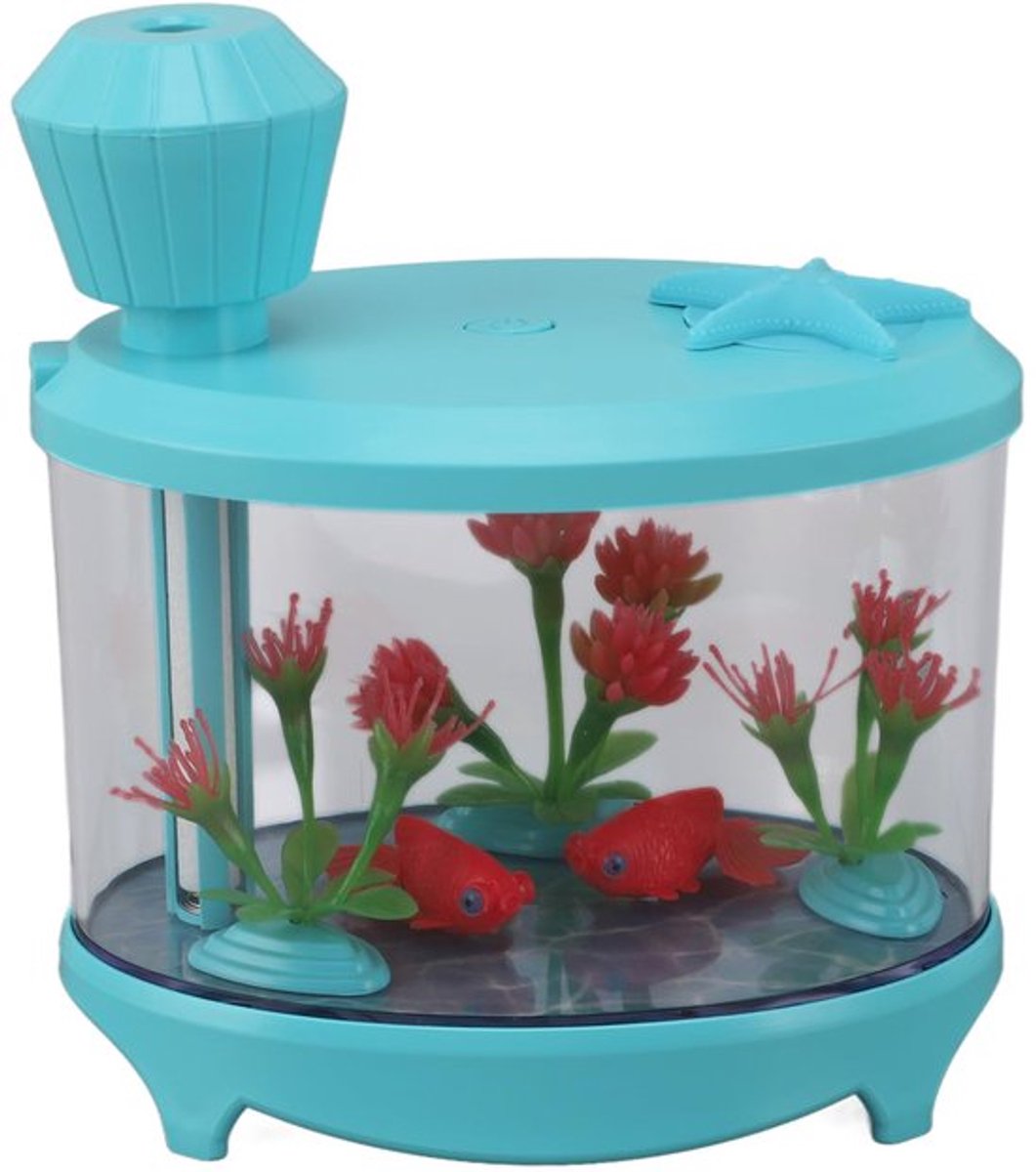 Mini-luchtbevochtiger, geluidsarm, ultrasoon aquariummodellering, microlandschapsbevochtiger USB voor slaapkamer