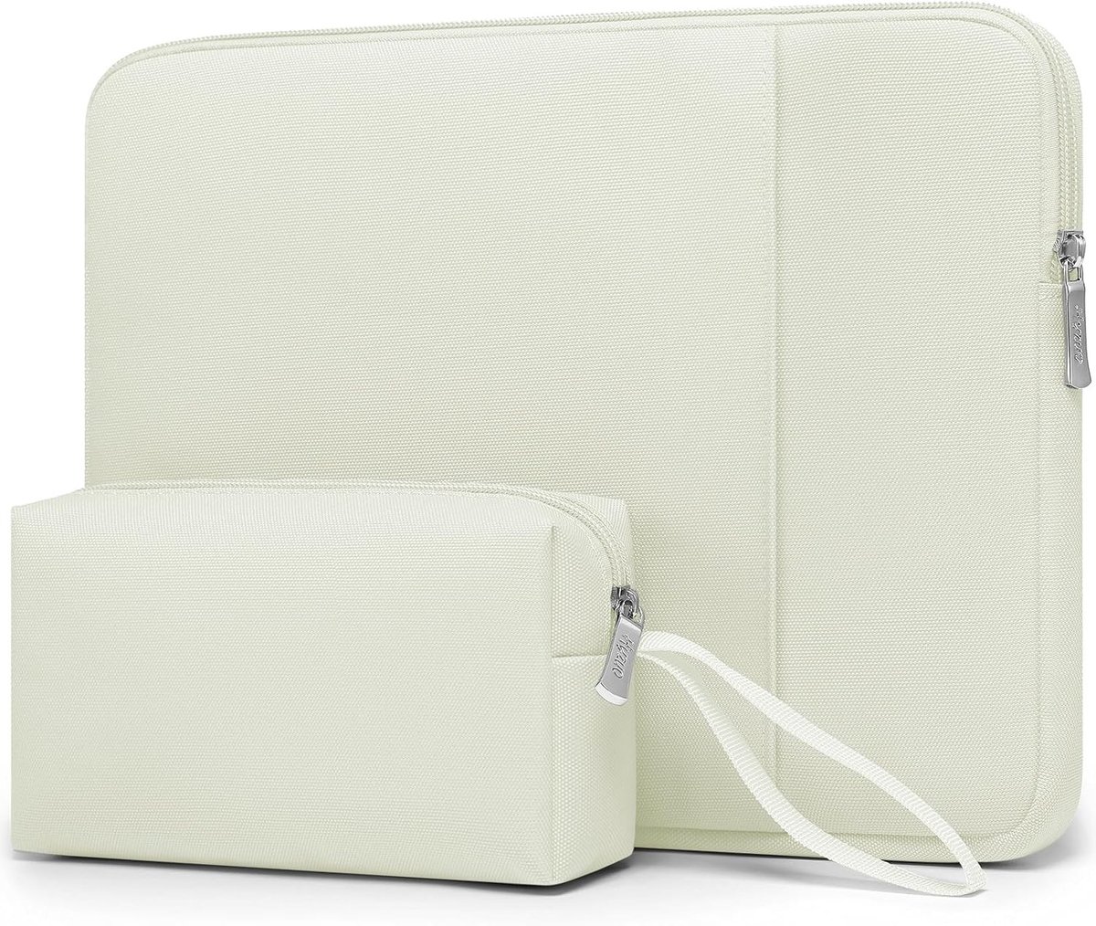 Laptop Sleeve Set 14-15 Inch voor MacBook Air, Pro, XPS en Surface - Bescherming, Waterdicht, Beige